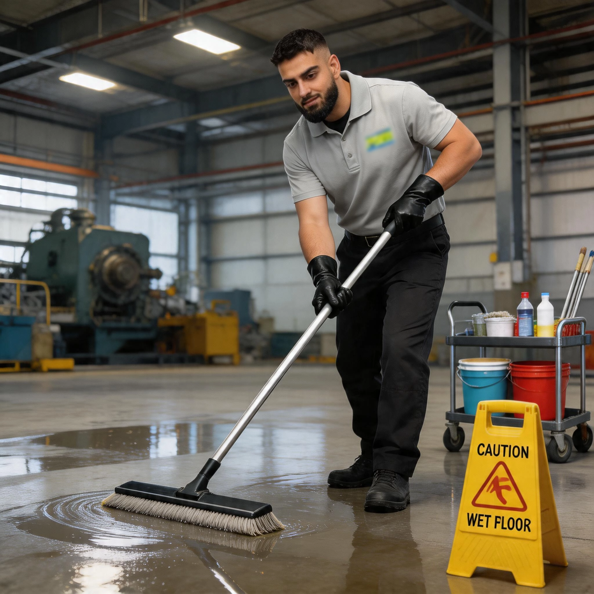 Warehouse and factory cleaning services