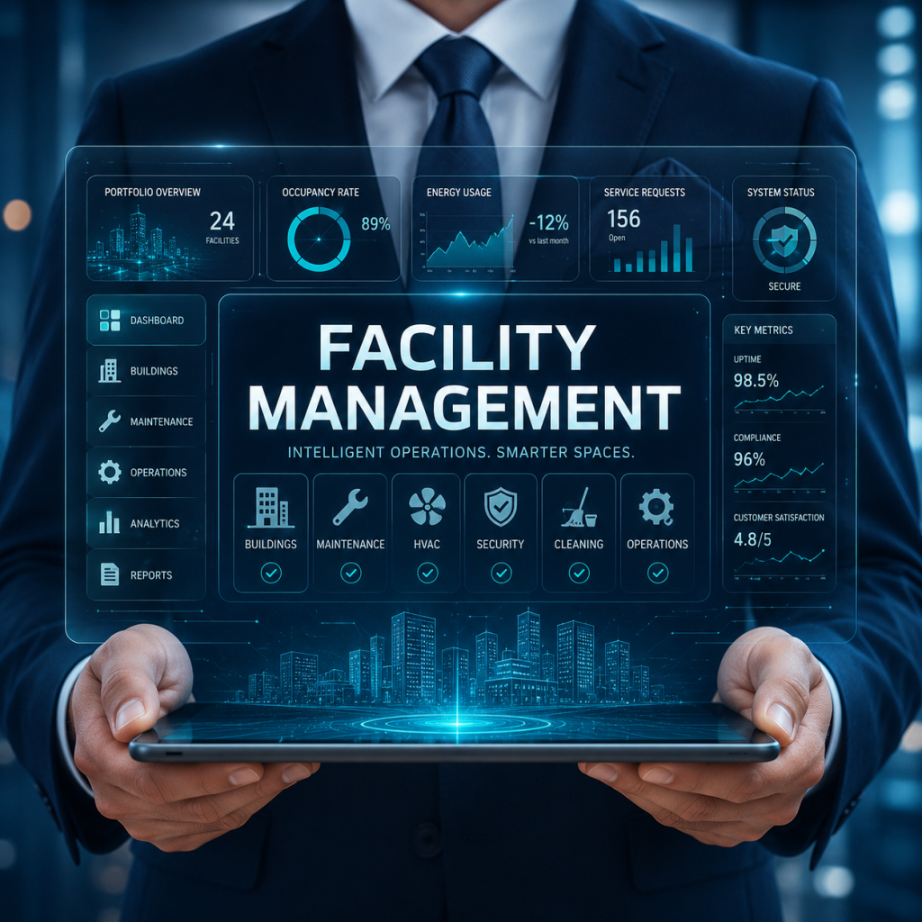 Commercial facility management company providing building services