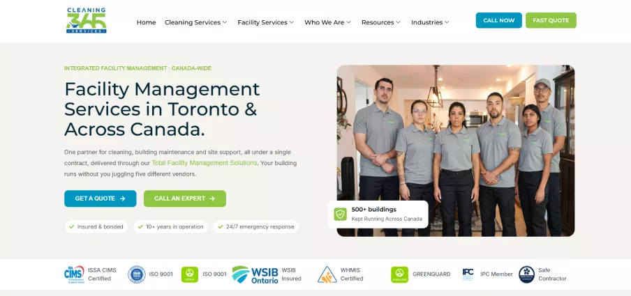 Cleaning 365 Services - facility management services. 

