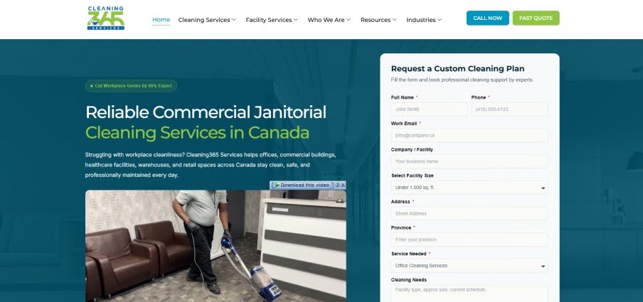 Cleaning 365 Services - commercial cleaning in Canada.